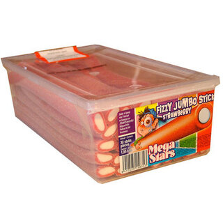 Sanchez Cano - Jumbo Sticks Fizzy Strawberry 40 Stuks