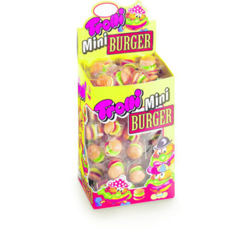 Trolli - Mini Hamburger 10 Gram 80 Stuks Trolli - Mini Hamburger 10 Gram 80 Stuks