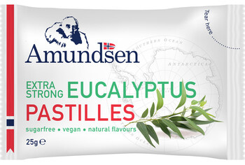 Amundsen - Pastilles Eucalptus 25 Gram 24 Stuks afbeelding