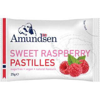 Amundsen - Pastilles Raspberry 25 Gram 24 Stuks