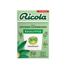 Ricola - Eucalyptus Suikervrij 50 Gram 20 Stuks