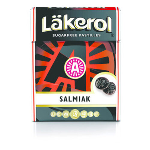 Lakerol - Salmiak 23 Gram 12 Stuks Lakerol - Salmiak 23 Gram 12 Stuks