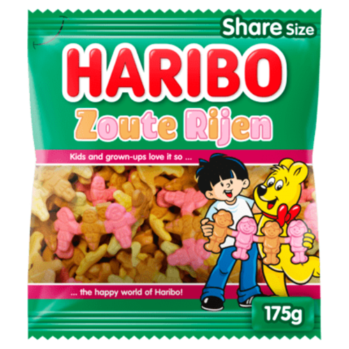 Haribo - Zoute Rijen 175 Gram 14 Stuks