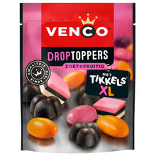 Venco - Droptoppers Fruitig 215 Gram 10 Stuks