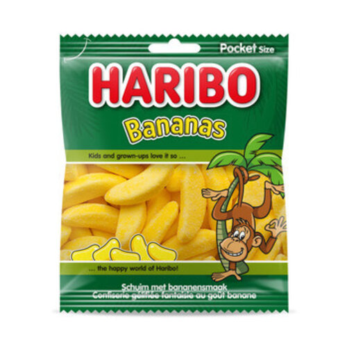 Haribo - Bananen 70 Gram 28 Stuks
