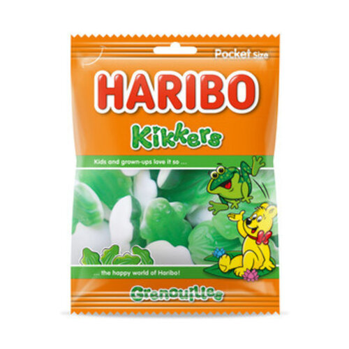 Haribo - Kikkers 75 Gram 28 Stuks Haribo - Kikkers 75 Gram 28 Stuks