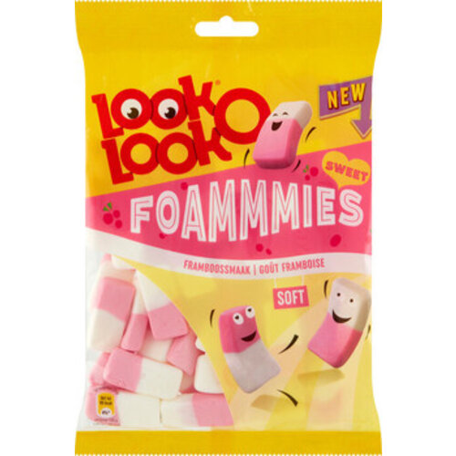 Look O Look - Foammies Raspberry 180 Gram 12 Stuks