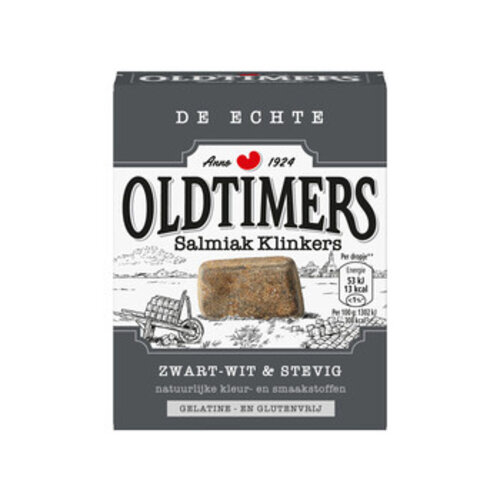 Oldtimers - Salmiak Klinkers 185 Gram 6 Stuks