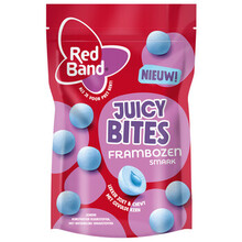 Red Band - Juicy Bites Frambozen 145 Gram 8 Stuks