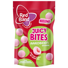 Red Band - Juicy Bites Strawberry 145 Gram 8 Stuks