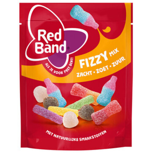 Red Band - Snoepmix Fizzy 205 Gram 10 Stuks