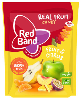 Red Band Red Band - Real Fruit Candy Citrus 190 Gram 10 Stuks
