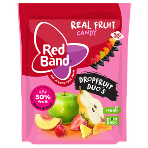 Red Band - Real Fruit Candy Duo 190 Gram 10 Stuks