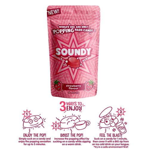 Soundy Sour Strawberry 3 Gram (Hype van 2023)