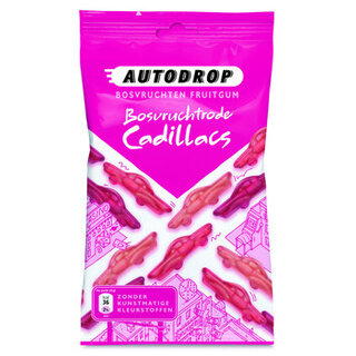 Autodrop - Rode Cadillacs 85 Gram 16 Stuks