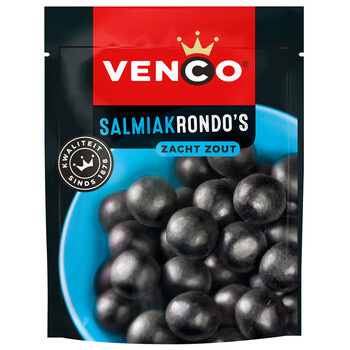 Venco Venco - Salmiakrondo's 225 Gram 10 Stuks Venco Venco - Salmiakrondo's 225 Gram 10 Stuks