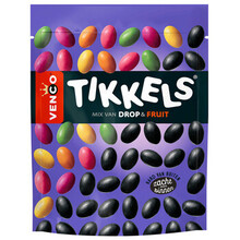 Venco - Tikkels Dropfruit 235 Gram 10 Stuks