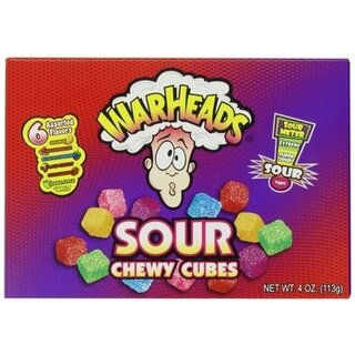 Warheads - Chewy Cubes Box 113 Gram 12 Stuks