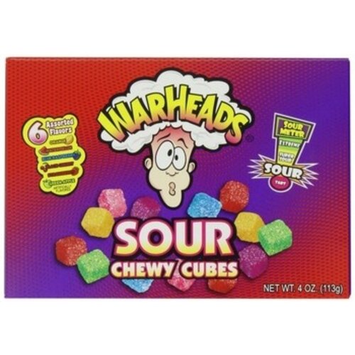 Warheads - Chewy Cubes Box 113 Gram 12 Stuks
