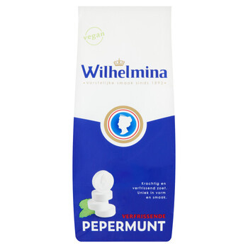 Wilhelmina Pepermunt Wilhelminia Pepermunt Veg 200 Gram 10 Stuks