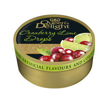 Queens's Delight - Cranberry Lime Drops 150 Gram 10 Stuks