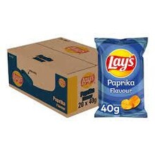 Lays - Paprika Chips 20 Zakken 40 Gram