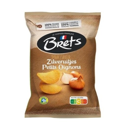 Brets - Zilveruitjes Chips 125 Gram 10 Stuks
