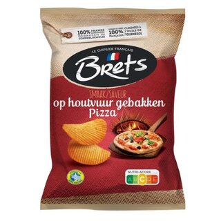 Brets - Op Houtvuur Gebakken Pizza Chips 125 Gram 10 Stuks