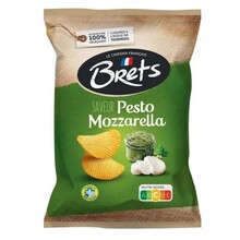 Brets - Pesto Mozzarella Chips 125 Gram 10 Stuks