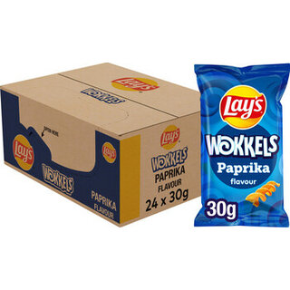 Lays - Wokkels Paprika 30 Gram 24 Stuks
