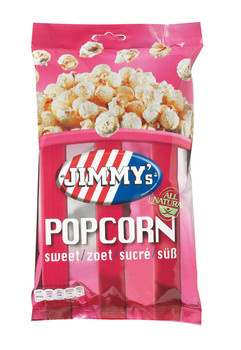 Jimmys Popcorn Jimmy's - Popcorn Zoet 60 Gram 12 Stuks afbeelding