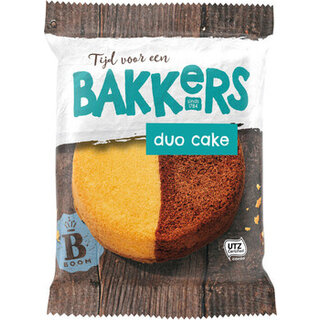 Boom - Bakkers Duo Cake 75 Gram 24 Stuks