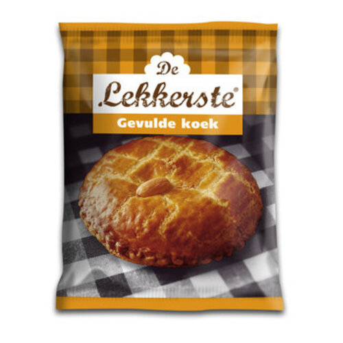 De Lekkerste - Gevulde Koek 100 Gram 16 Stuks
