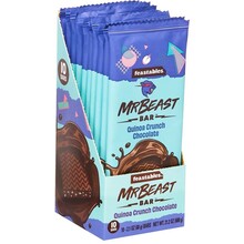 Mr Beast - Feastables Quinoa Crunch Chocolate Bar 60 Gram 10 Stuks