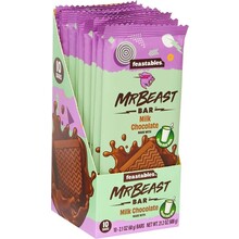 Mr Beast - Feastables Milk Chocolate Bar 60 Gram 10 Stuks