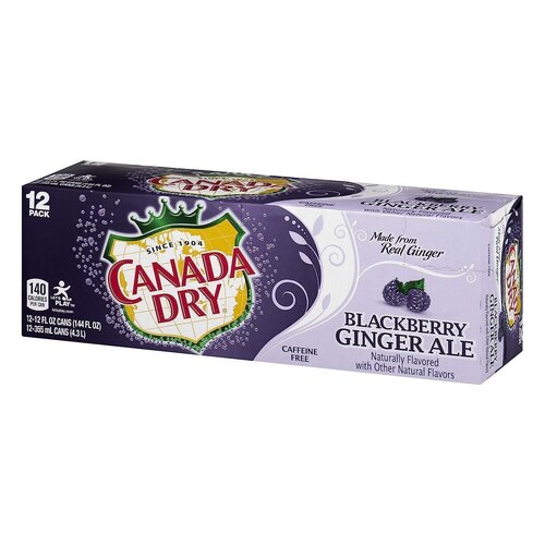 Canada Dry - Blackberry Ginger Ale 355ml 12 Blikjes