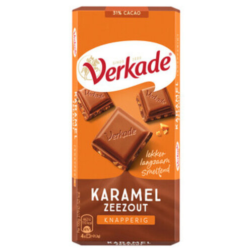 Verkade - Karamel Zeezout 111 Gram 12 Stuks
