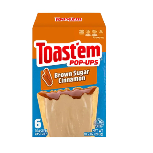 Toast'em POP-UPS - Frosted Brown Sugar Cinnamon Toaster Pastries 288 Gram