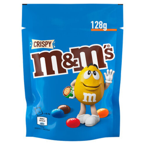 M&M's - Crispy 128 Gram 12 Stuks