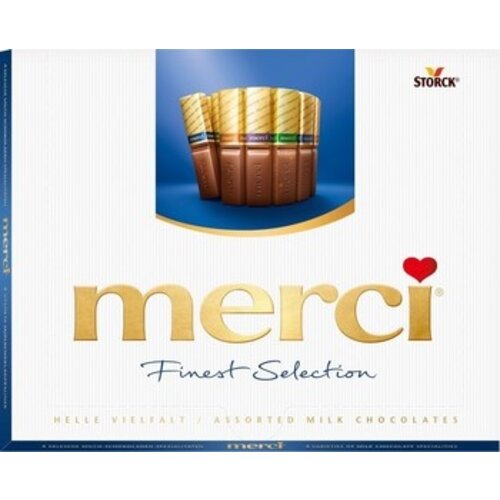 Merci - Finest Selection Melk 250 Gram 10 Stuks