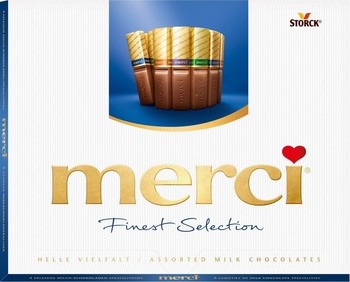Merci Merci - Finest Selection Melk 250 Gram 10 Stuks