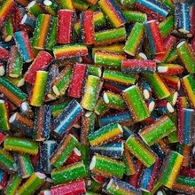 Dolce Plus - Mini Sour Rainbow Filled Pencils 1 Kilo