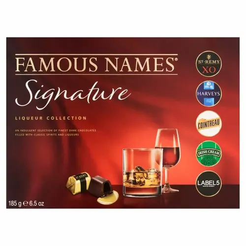 Famous Names - Signature Chocolate Liqueurs Collection 185 Gram