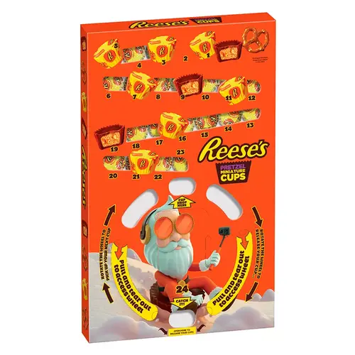 Reese's - Miniature Cups With Pretzels Advent Calendar 236  Gram