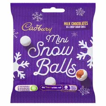 Cadbury - Chocolate Mini Snowballs Bag 80 Gram