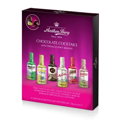 Anthon Berg - Chocolate Cocktail Liqueurs 8 Pieces 125 Gram