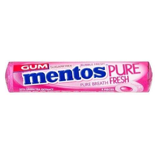 Mentos - Gum Pure Fresh Bubble Fresh Suikervrij 16 Gram