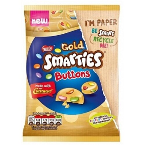 Smarties - Buttons Gold 85 Gram