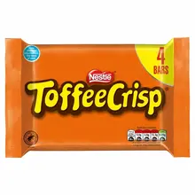 Nestle - Toffee Crisp Milk Chocolate Bar Multipack 4-Pack 124 Gram