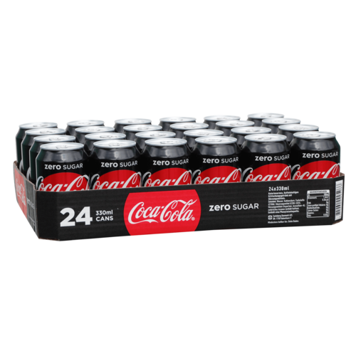 Coca Cola - Zero 24 Blikjes (geen statiegeld)